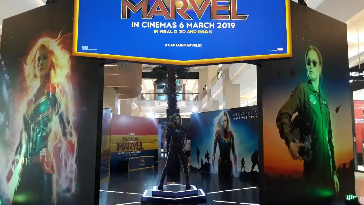 Spot Foto Bertema Captain Marvel Hadir di Mal Kota Kasablanka Hingga 24 Maret 2019