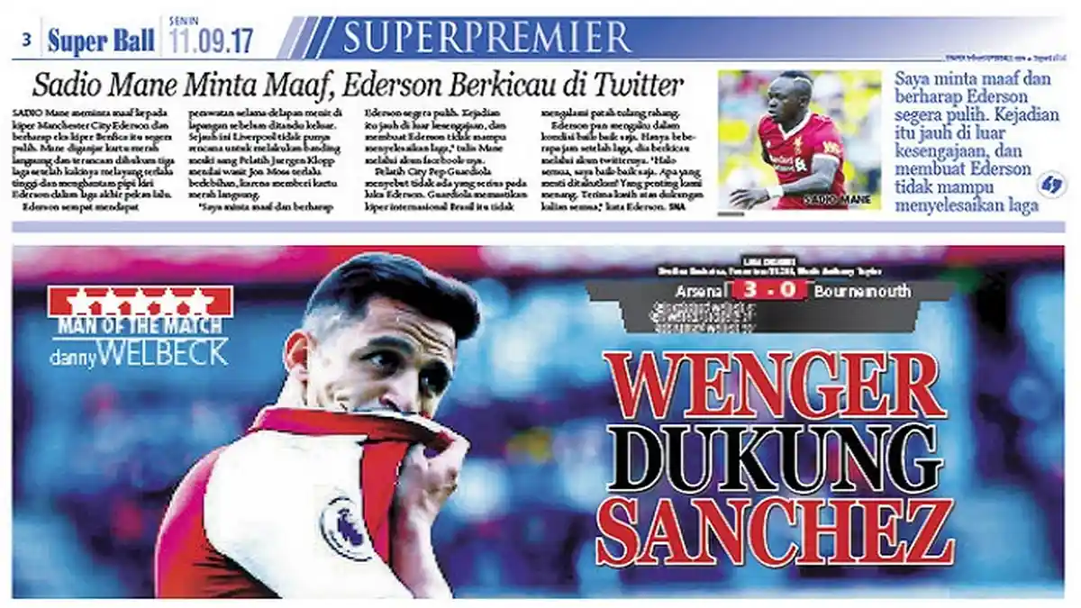 Arsene Wenger Dukung Alexis Sanchez yang Dicemooh Suporter
