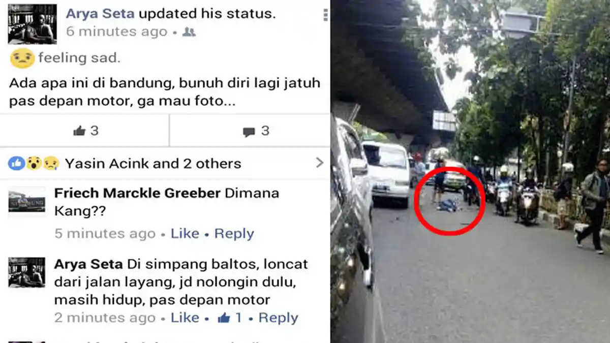 BREAKING NEWS: Seorang Pria Nekat Melompat dari Jalan Layang Pasupati, Kabar Terakhirnya Seperti Ini
