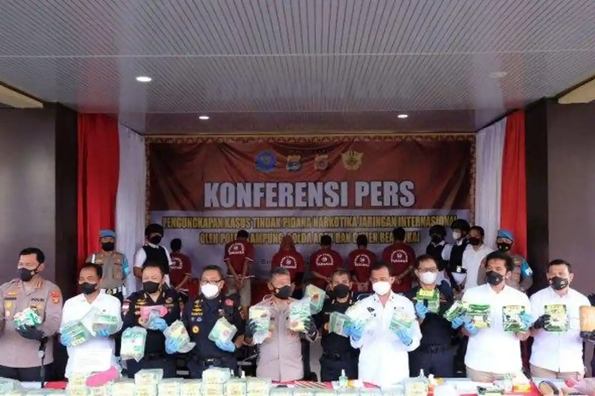 Tim Amankan 53 Kg Sabu Dalam Perahu di Langkat, Milik Sindikat Jaringan Internasional