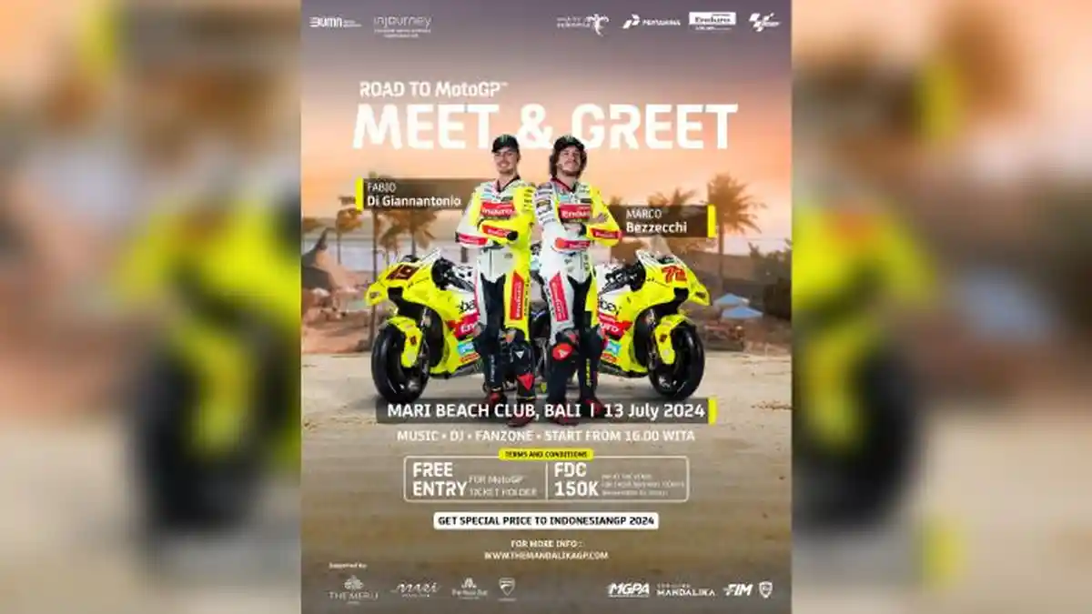 Marco Bezzecchi dan Fabio Di Giannantonio Bakal Parade di Bali Jelang MotoGP Mandalika 2024