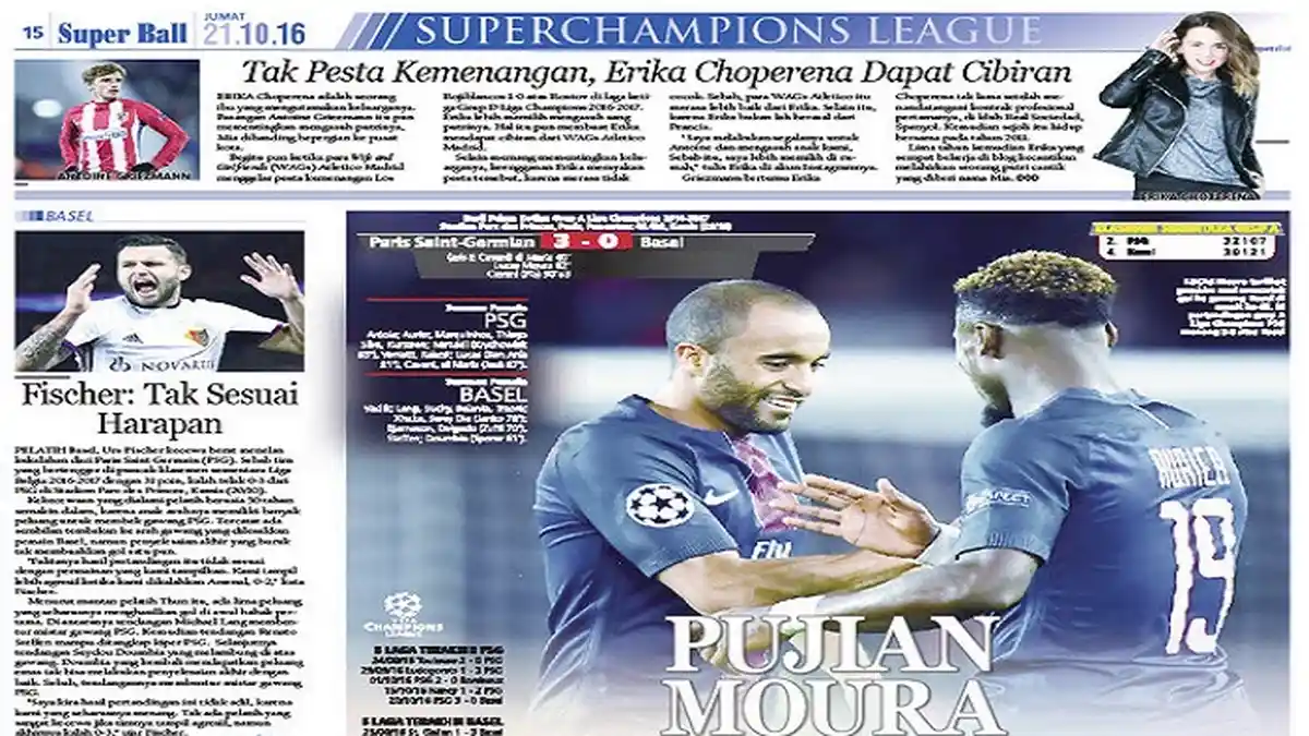 Pujian Lucas Moura untuk Skuad Paris Saint-Germain