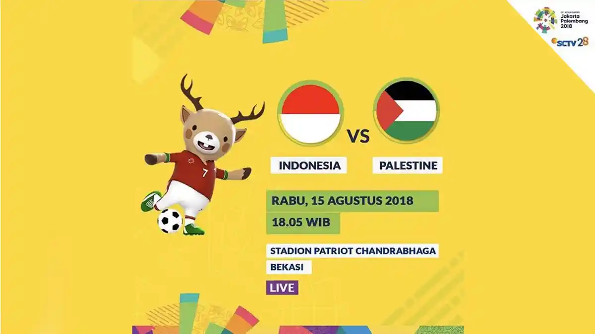 Jadwal & Link Live Streaming Timnas U23 Indonesia vs Palestina. Live di SCTV. Kick Off Jam 19.00 WIB