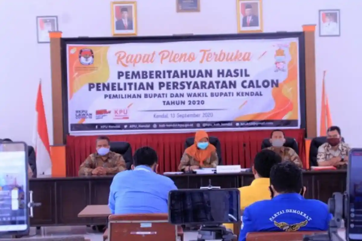 Berkas 3 Calon Pendaftar Pilkada Kendal Tak Lengkap, KPU Tunggu Perbaikan Sampai 16 September