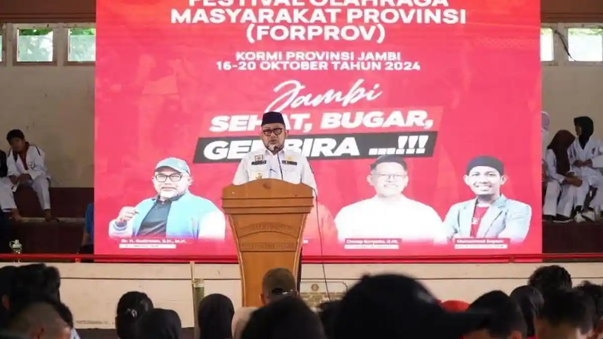 Pjs Gubernur Jambi Sudirman: FORPROV I KORMI Dapat Tingkatkan Minat pada Kebugaran dan Kesehatan