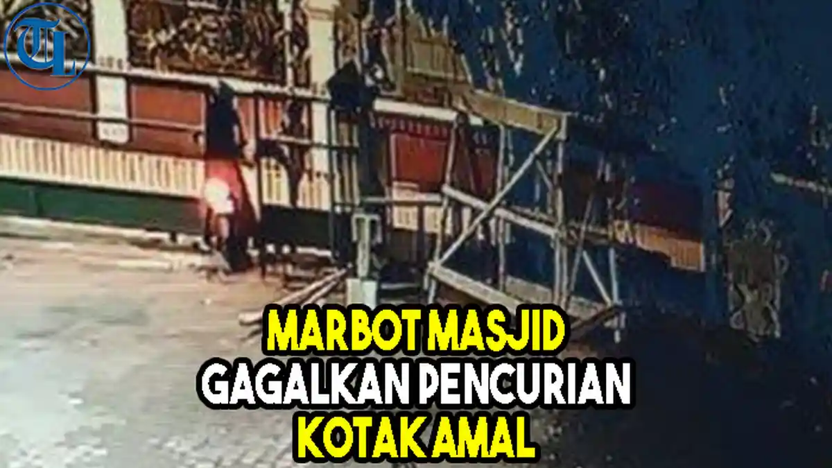 VIDEO Viral Aksi Heroik Marbot Masjid Gagalkan Pencurian Kotak Amal