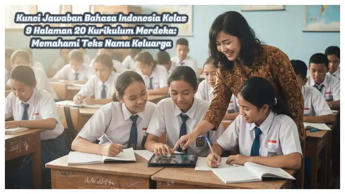 Bahasa Indonesia Kelas 9 Halaman 20 Kurikulum Merdeka: Jawaban Teks Nama Keluarga