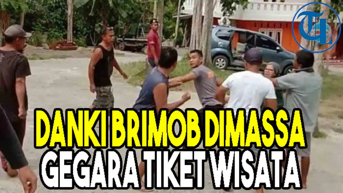 Gara-gara Tiket Wisata, Danki Brimob Dikeroyok Massa