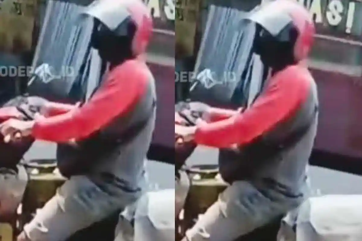 Pedagang Tak Sadar Serahkan Banyak LPG Kosong ke Pria Berhelm, Selalu Pakai Baju Sama Tiap Beraksi