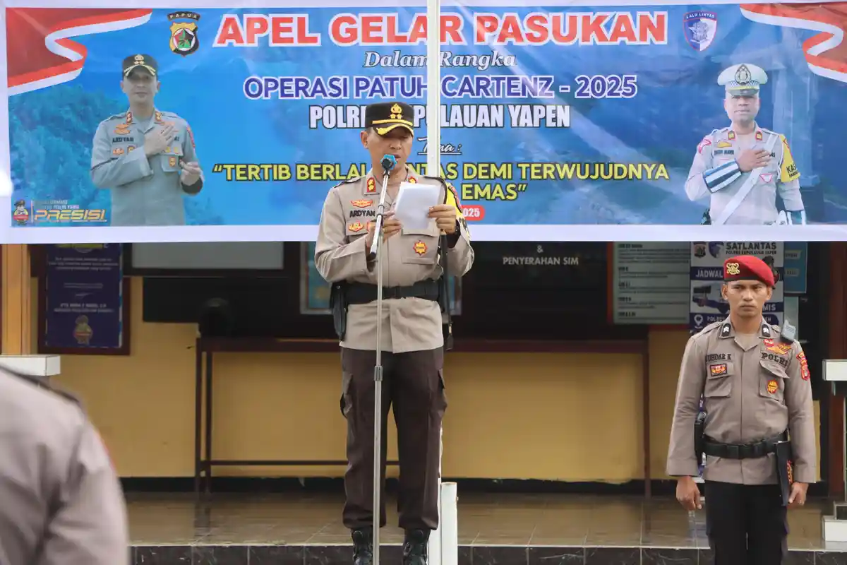 Polres Kepulauan Yapen Mempersiapkan Operasi Patuh Cartenz 2025