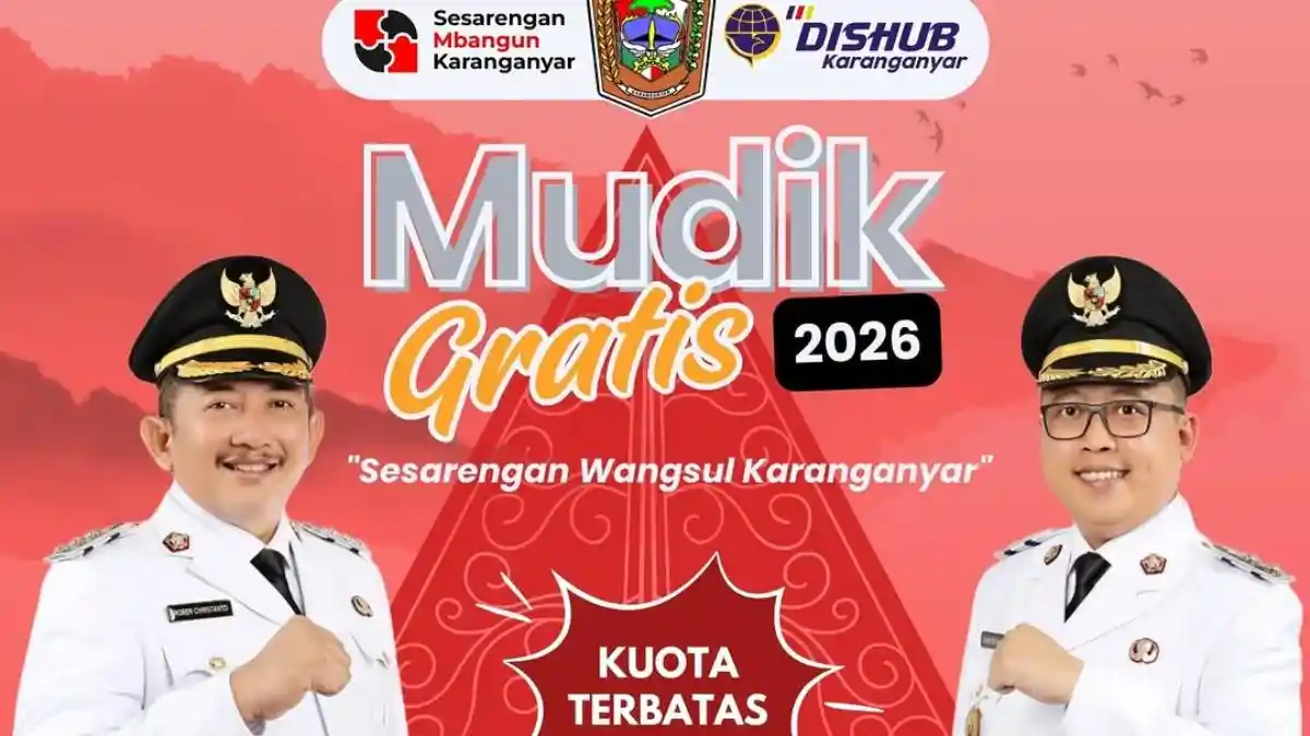 Mudik Gratis 2026 Dishub Kabupaten Karanganyar, Ini Cara Daftarnya