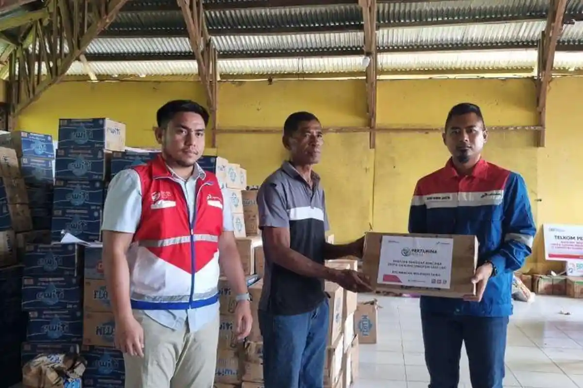 Peduli Bencana Merapi Gunung Lewotobi NTT, Pertamina Bantu Warga yang Terdampak