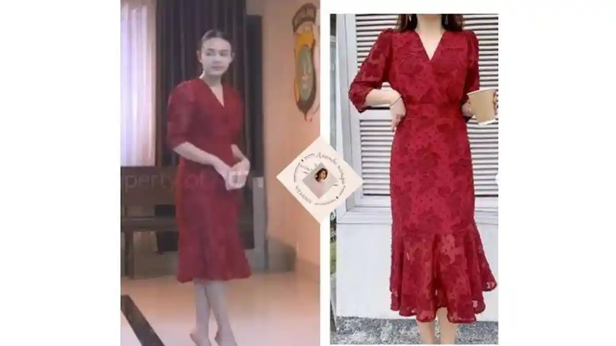 Amanda Manopo Enjoy Pakai Dress Korean Style Seharga Rp 230 Ribu