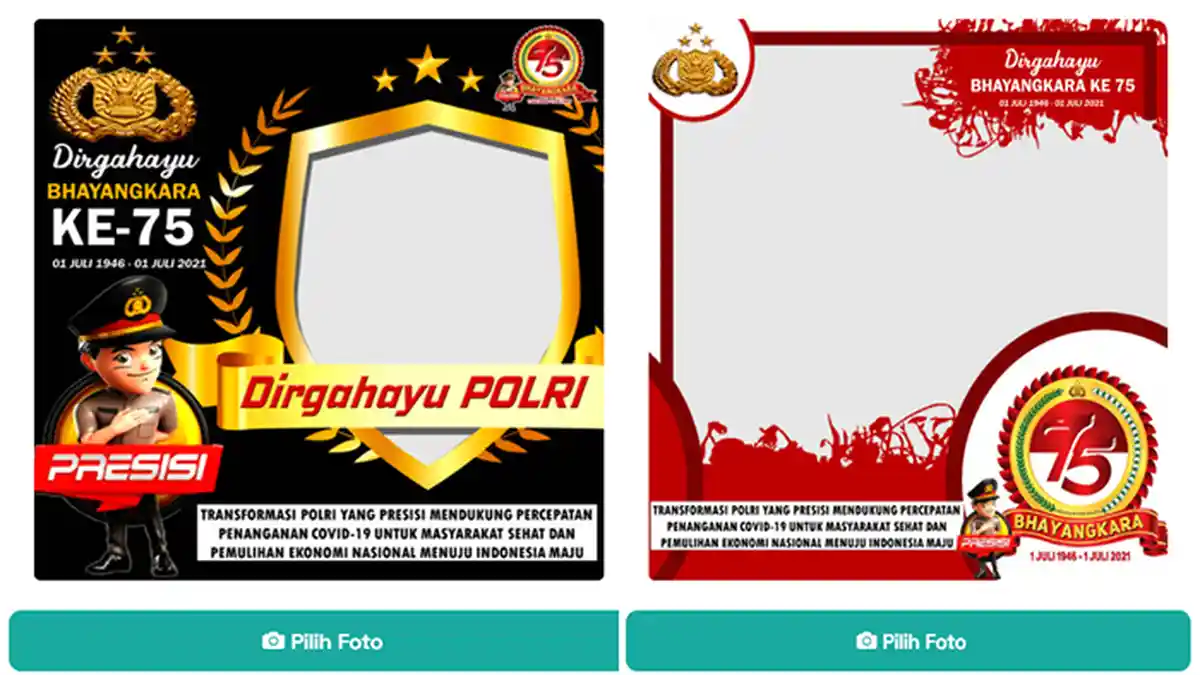 45 TWIBBON HUT Bhayangkara 2021 Cocok Share Grup WA - Hari Bhayangkara Bukan Ulang Tahun Polri