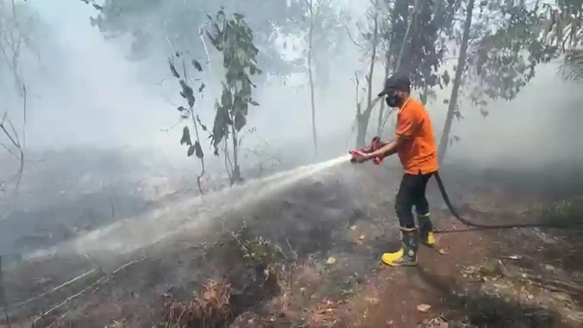 Prioritas Pemadaman Titik Api di Kawasan Sekunder C Kubu Raya, Hanya 10 Meter dari Permukiman Warga