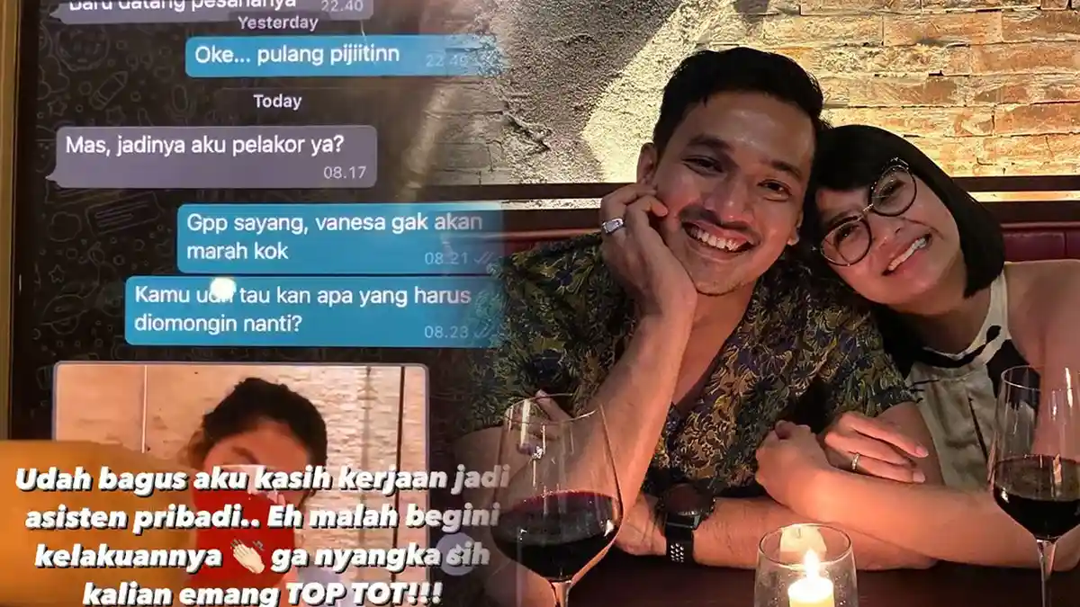 Vanessa Angel Bongkar Chat Mesra Suaminya, Bibi Ardiansyah dengan Asisten Pribadinya