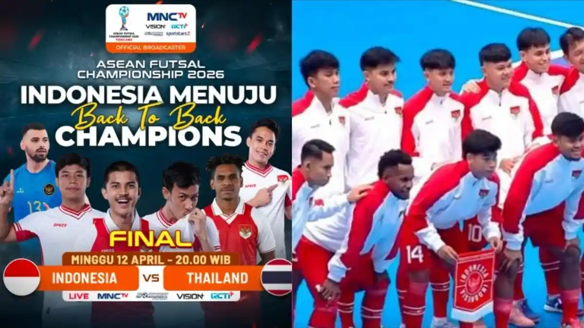 Jadwal Terbaru Timnas Indonesia vs Thailand Final AFF Futsal 2026 Live MNCTV Jam 19.00 WIB
