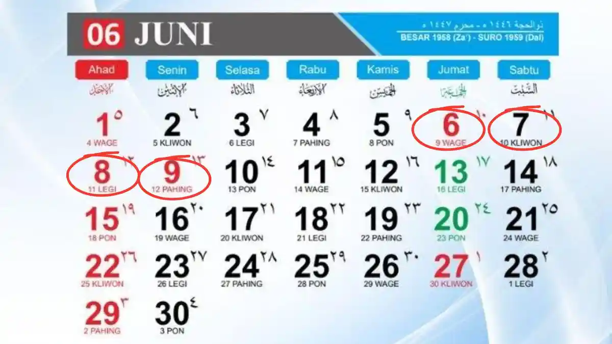 Idul Adha 2025 Libur Berapa Hari? Simak Daftar Tanggal Merah hingga Cuti Bersama Juni 2025