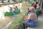 Objek Wisata Perahu Kano Tangerang Rame Pengunjung