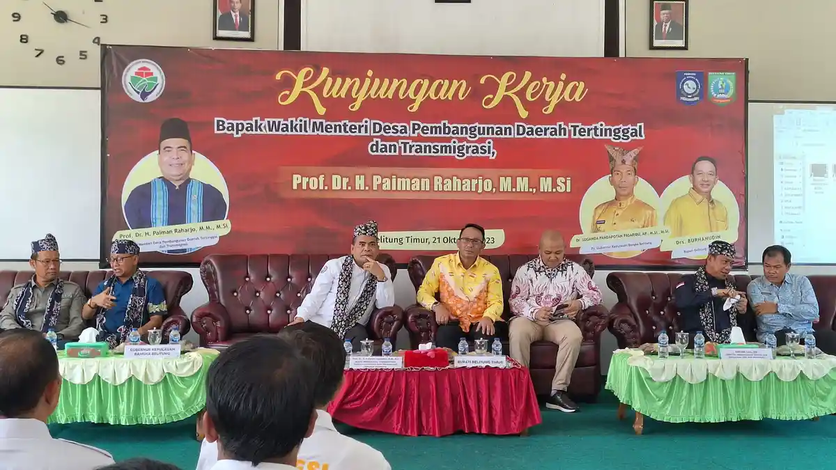 Wamendes-PDTT Ingatkan Pemdes di Belitung Timur Harus Kreatif dan Inovatif