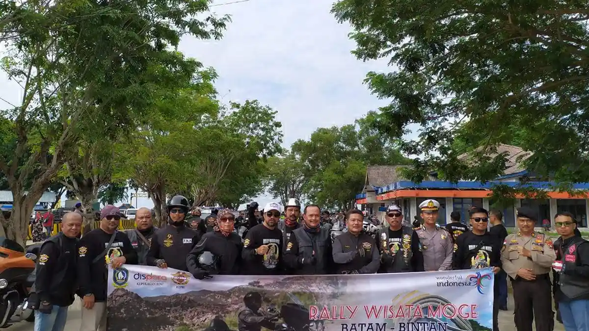 Moge Tourism Rally Event, Hundred of Bikers Explore Batam To Tanjungpinang