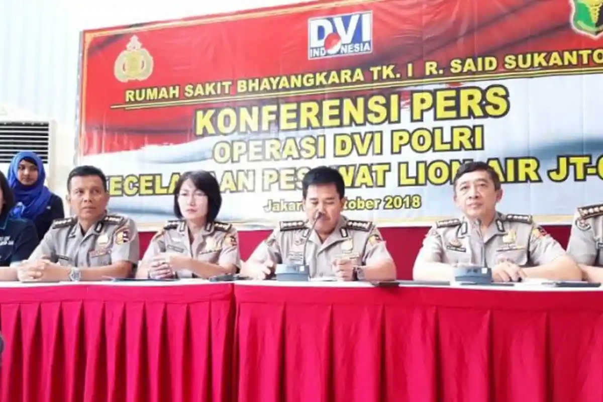 Pihak Kepolisian Pastikan Bagian Tubuh Korban Lion Air yang Sudah Dikirim Tak Ditemukan Luka Bakar