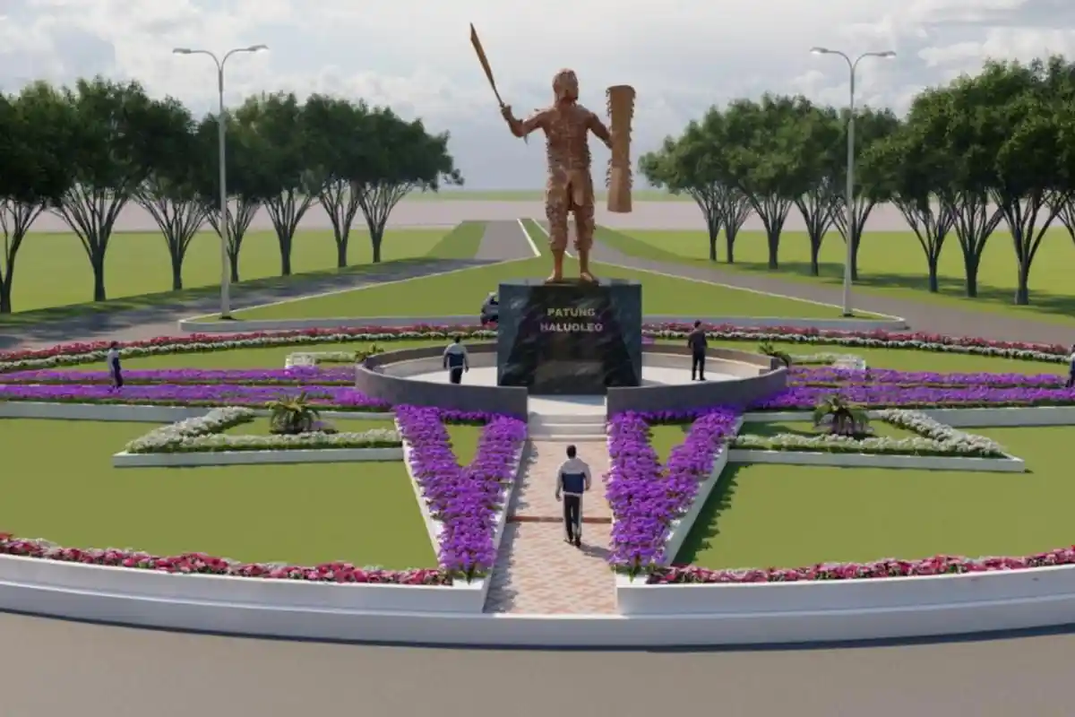 Proyek Patung Haluoleo di Bandara Konsel Senilai Rp2,6 Miliar Ditargetkan Rampung Desember 2024