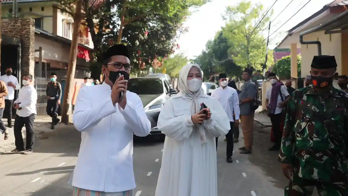 Lebaran di Lapangan Tennis DPRD, Fatmawati Rusdi Ingatkan Warga Patuhi Protokol Kesehatan