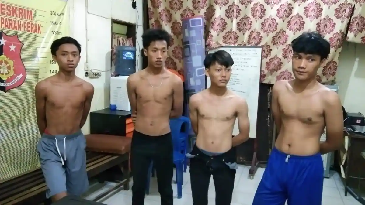 Petentengan, Empat Remaja Diduga Anggota Geng Motor Nyaris Digebuki Warga