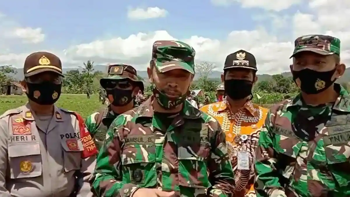 Irdam IV Diponegoro Puas Dengan Semangat Gotong Royong Masyarakat Bumiayu Brebes