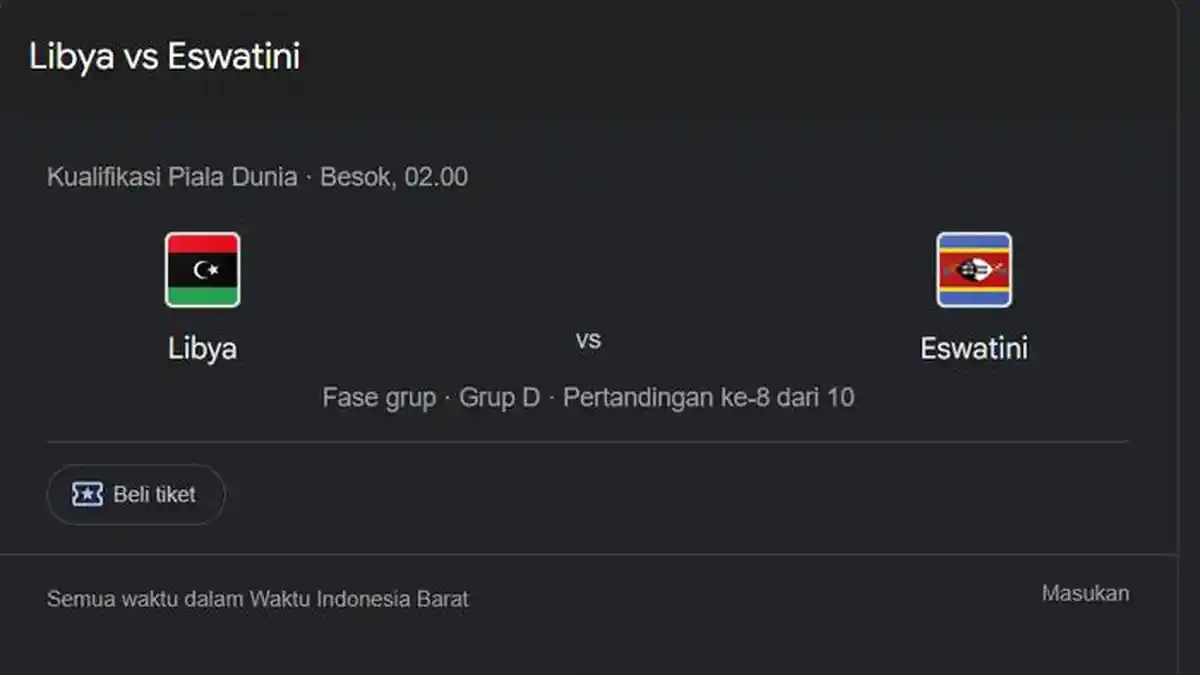 Prediksi Skor Libya vs Eswatini FIFA World Cup Qualifier Selasa 9 September 2025 Jam 02.00 Link Live