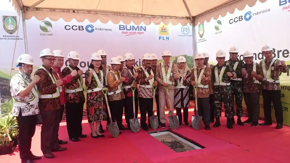450 Ton Sampah Jadi Listrik 5 Megawatt,  Groundbreaking PLTSa di Putri Cempo Senilai Rp 330 Miliar