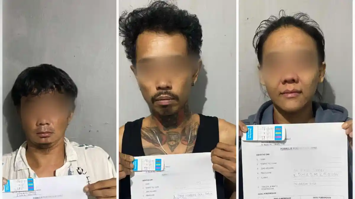 Digerebek Pesta Sabu, Tiga Pelaku Termasuk Wanita Diciduk Polisi
