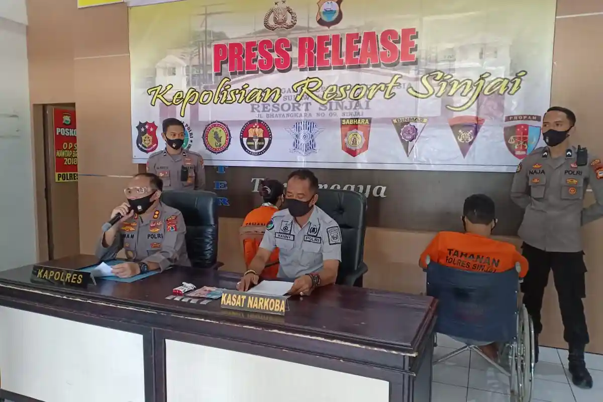 Polisi Tembak Pengguna Narkoba di Sinjai, Satu Perempuan Ikut Ditangkap