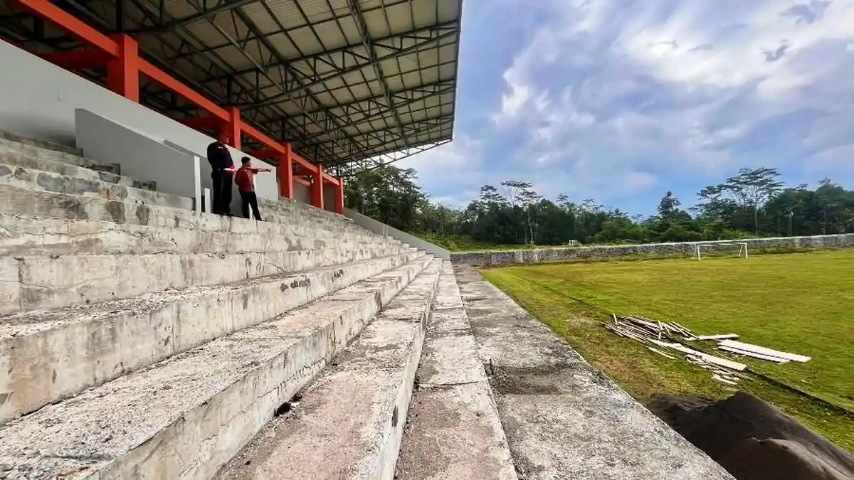 Stadion Pancasila Wonosobo Rampung Sempurna 2027, Saat Ini Baru Tercapai 45 Persen
