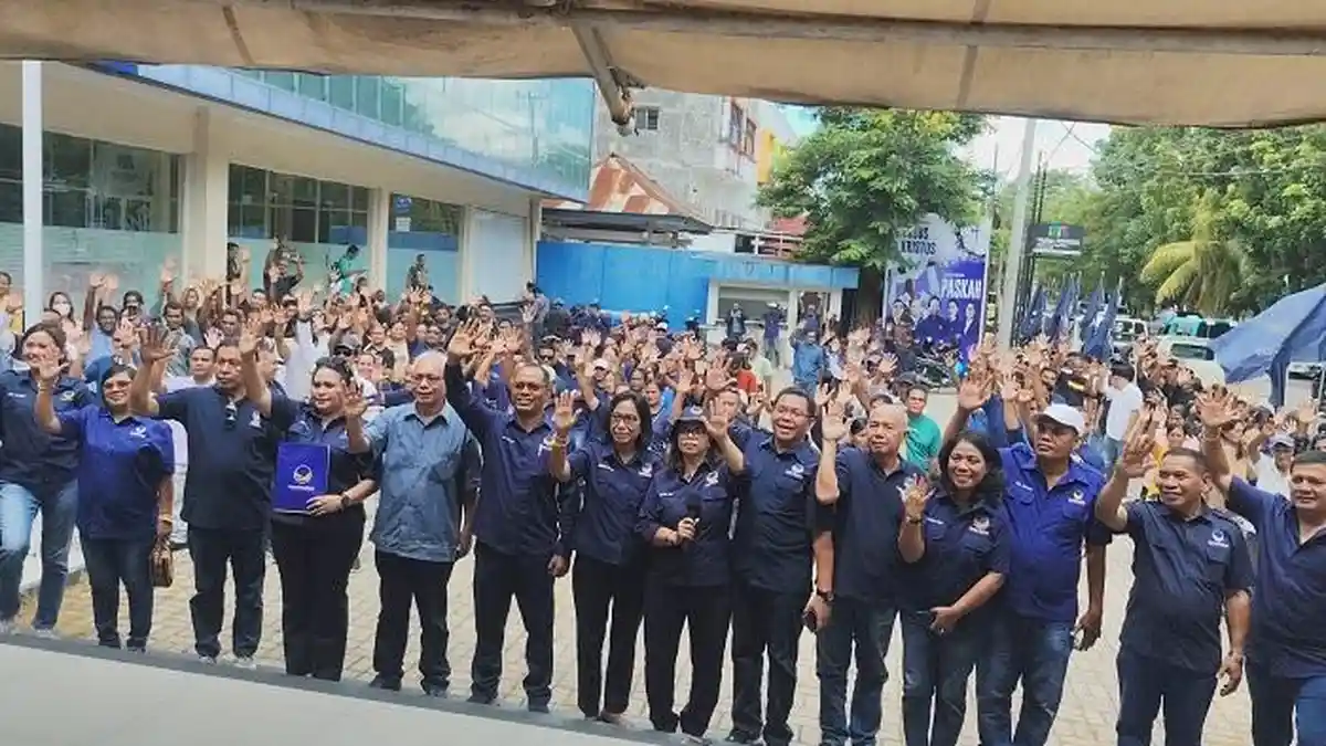 Kader NasDem NTT Aksi Damai di Kupang Sikapi Isu Merger NasDem - Gerindra