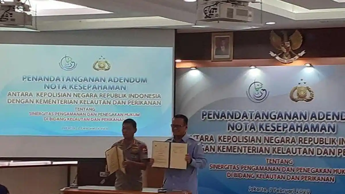 Depan Kapolri Jenderal Idham Azis, Menteri Edhy Prabowo: Saya Junior Abang