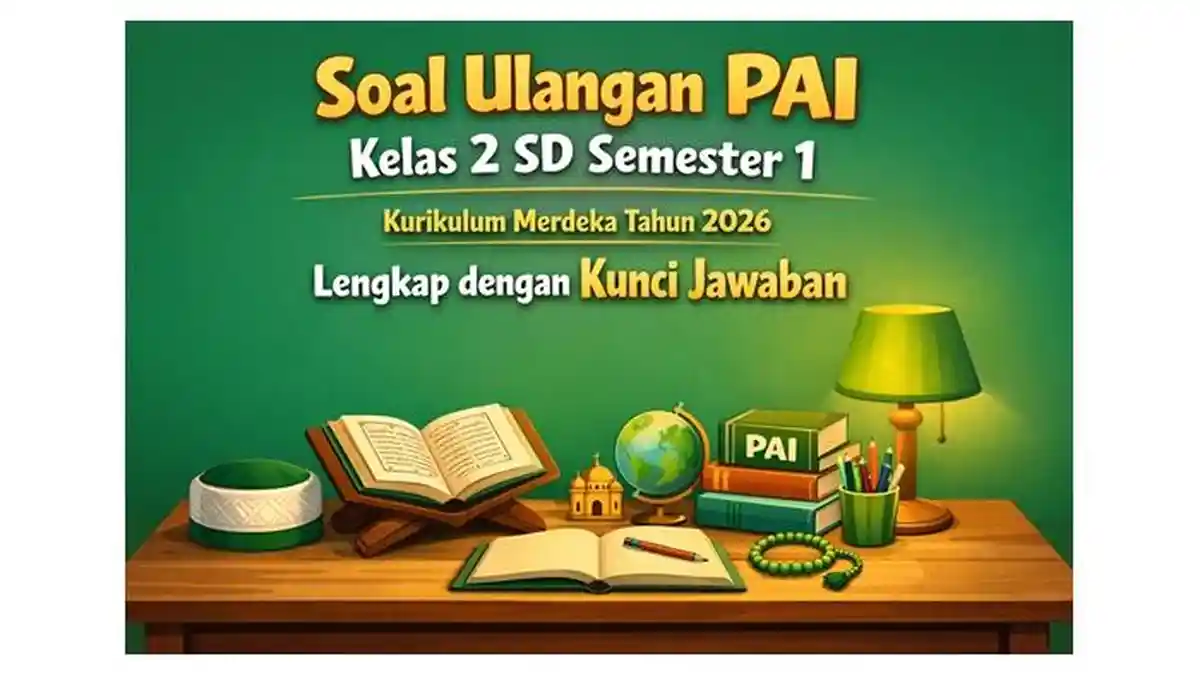 Soal Ulangan PAI Kelas 2 SD Semester 1 Kurikulum Merdeka Tahun 2026 Lengkap dengan Kunci Jawaban - Sripoku.com