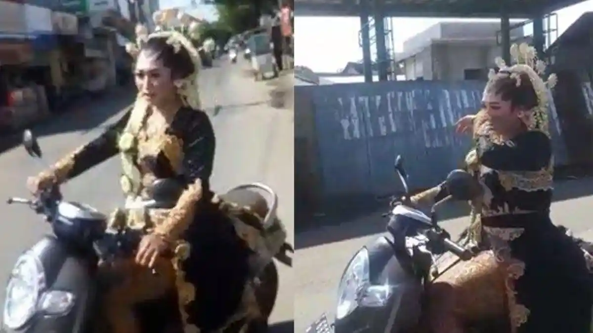 CERITA di Balik Viral di Medsos Pengantin Wanita Naik Motor Jemput Mempelai Pria yang Ketiduran