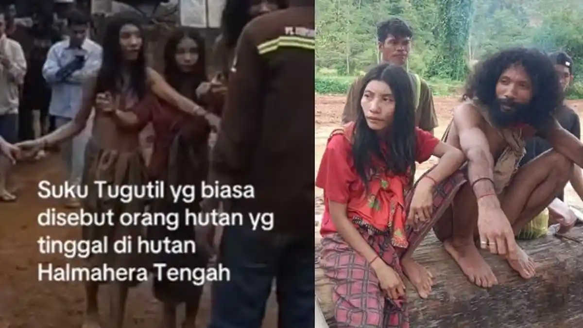 Reaksi Wanita Suku Togutil Bertemu Pria di Luar Hutan Halmahera, Langsung Pegang Wajah Penambang