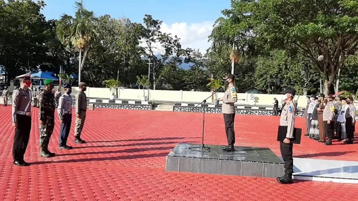 Kapolres Aceh Besar Pimpin Gelar Pasukan Operasi Patuh Seulawah 2020, Ini Sasarannya