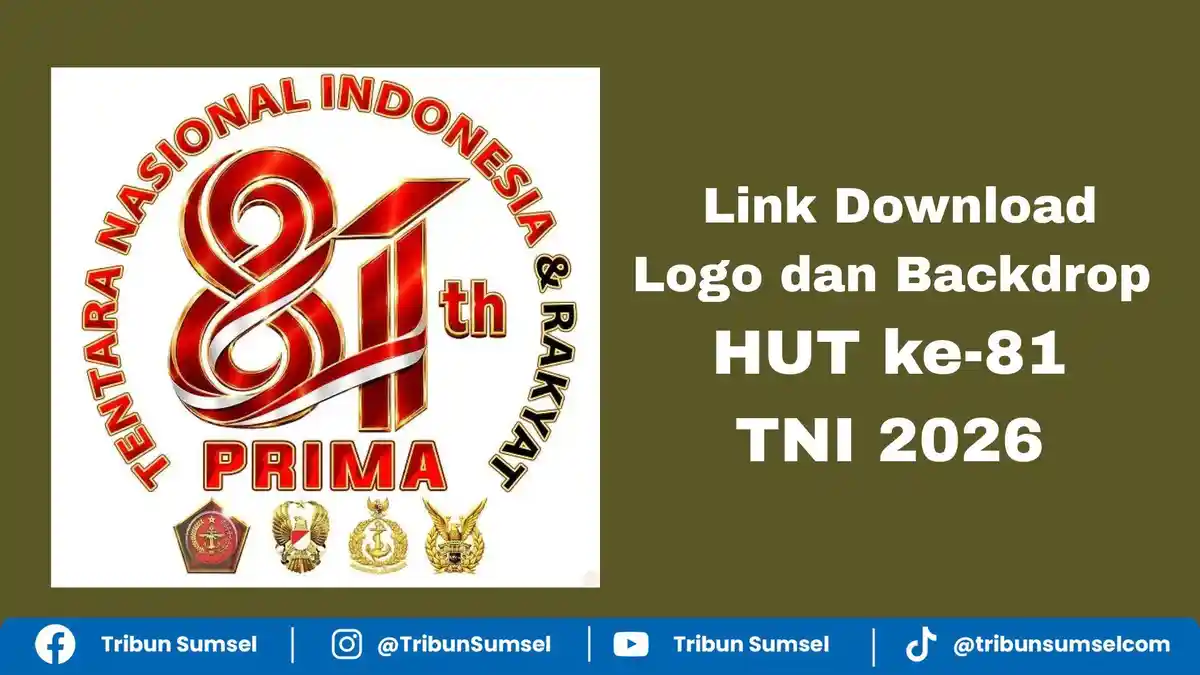 Logo dan Backdrop HUT ke-81 TNI 2026 Resmi dari TNI, Lengkap Link ...