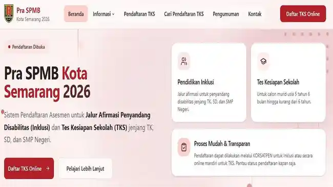 Pendaftaran Pra SPMB Kota Semarang 2026 Masih Dibuka: Ada 2 Jalur, Cek Syarat, dan Cara Daftar