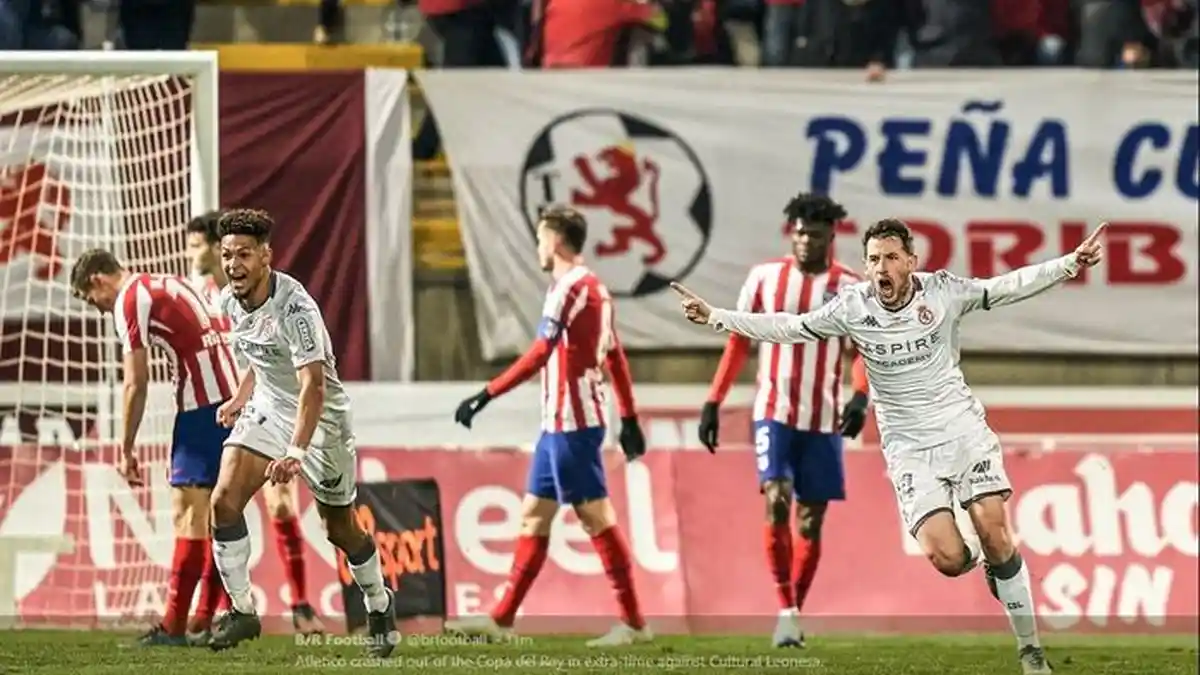 Atletico Madrid Disingkirkan Tim Divisi 3 Bernama Cultural Leonesa di Babak 32 Besar