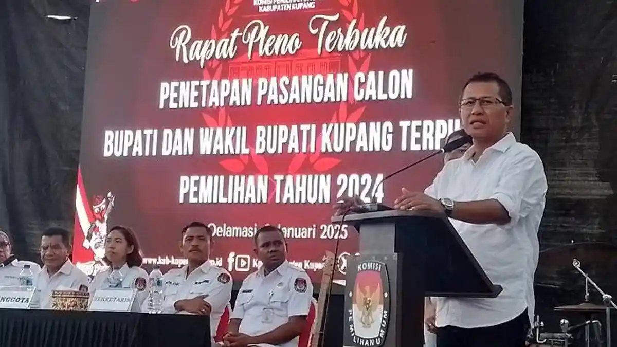 Yos Lede dan Aurum Titu Eki Resmi Ditetapkan KPU sebagai Bupati dan Wakil Bupati Kupang