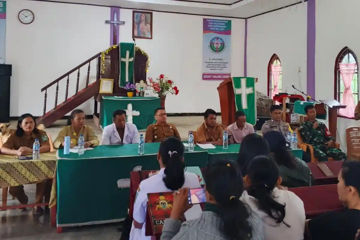 Cari Solusi untuk Tumbuh Kembang Anak, Polsek Dolok Pardamean Hadiri Rembug Stunting di Simalungun