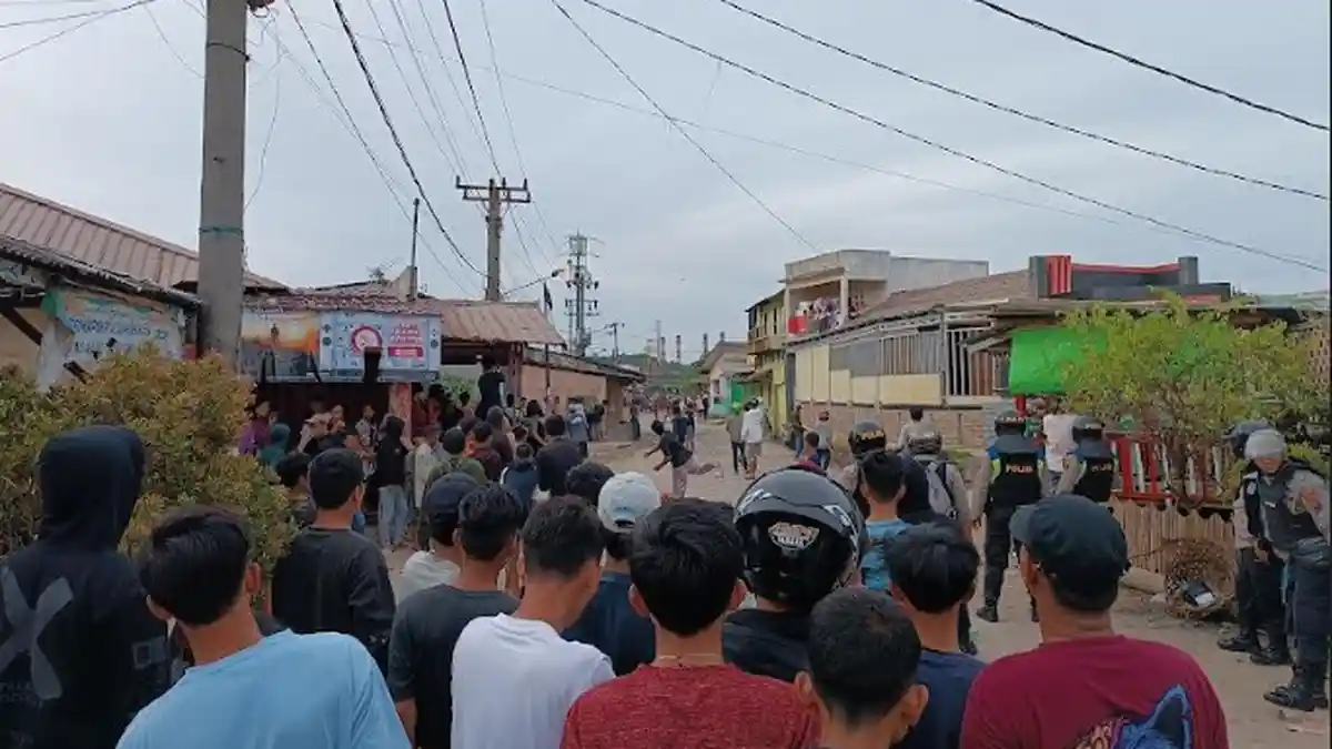 Tawuran Kembali Pecah di Belawan, Warga Saling Serang Menggunakan Senjata Tajam
