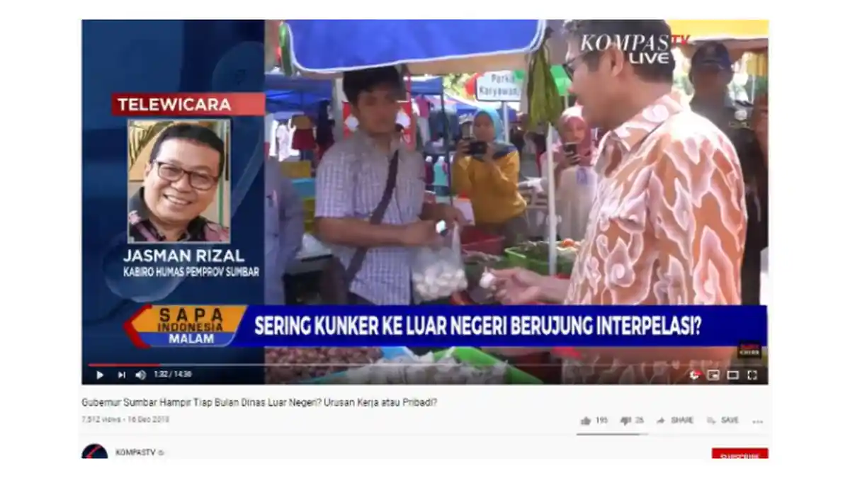 Gubernur Sumbar Irwan Prayitno Disebut Kerap Pergi Ke Luar Negeri, Ini Penjelasan Pemprov Sumbar