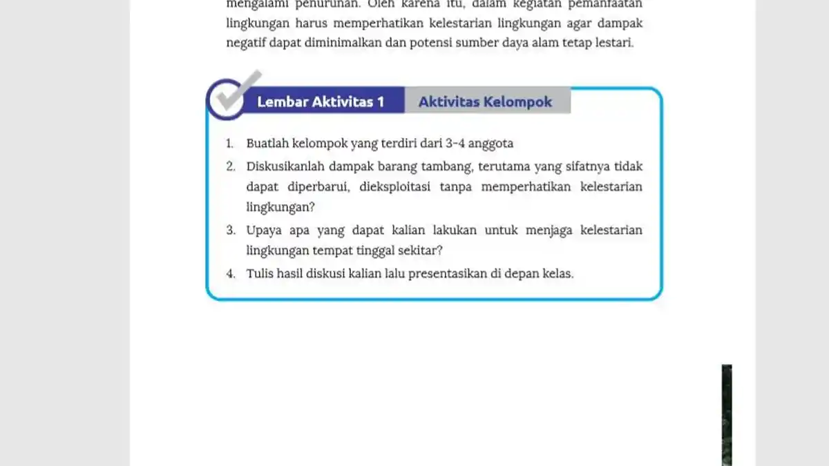 Kunci Jawaban IPS Kurikulum Merdeka Kelas 7: Kelestarian Lingkungan