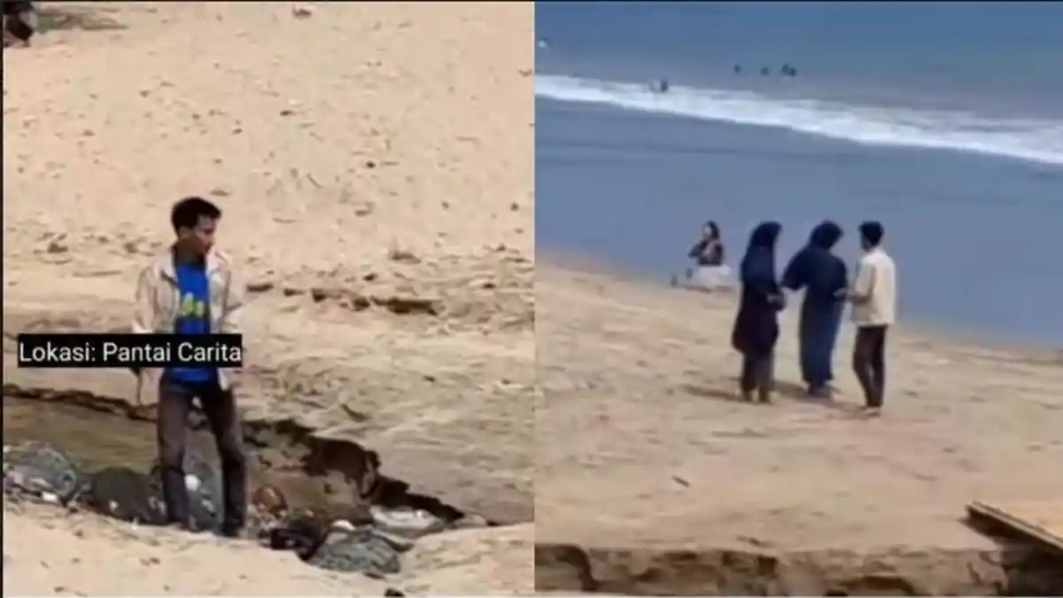 Pengunjung Keluhkan Pungutan Biaya saat Berkunjung ke Pantai Carita, Harus Bayar Rp 5000 tiap Lewat